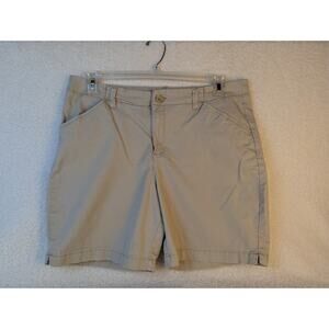 Lee Lower On The Waist Women's Bermuda Shorts 16M Cream Flat Front
